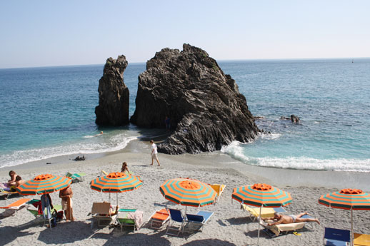 spiaggia di fegina a Monterosso